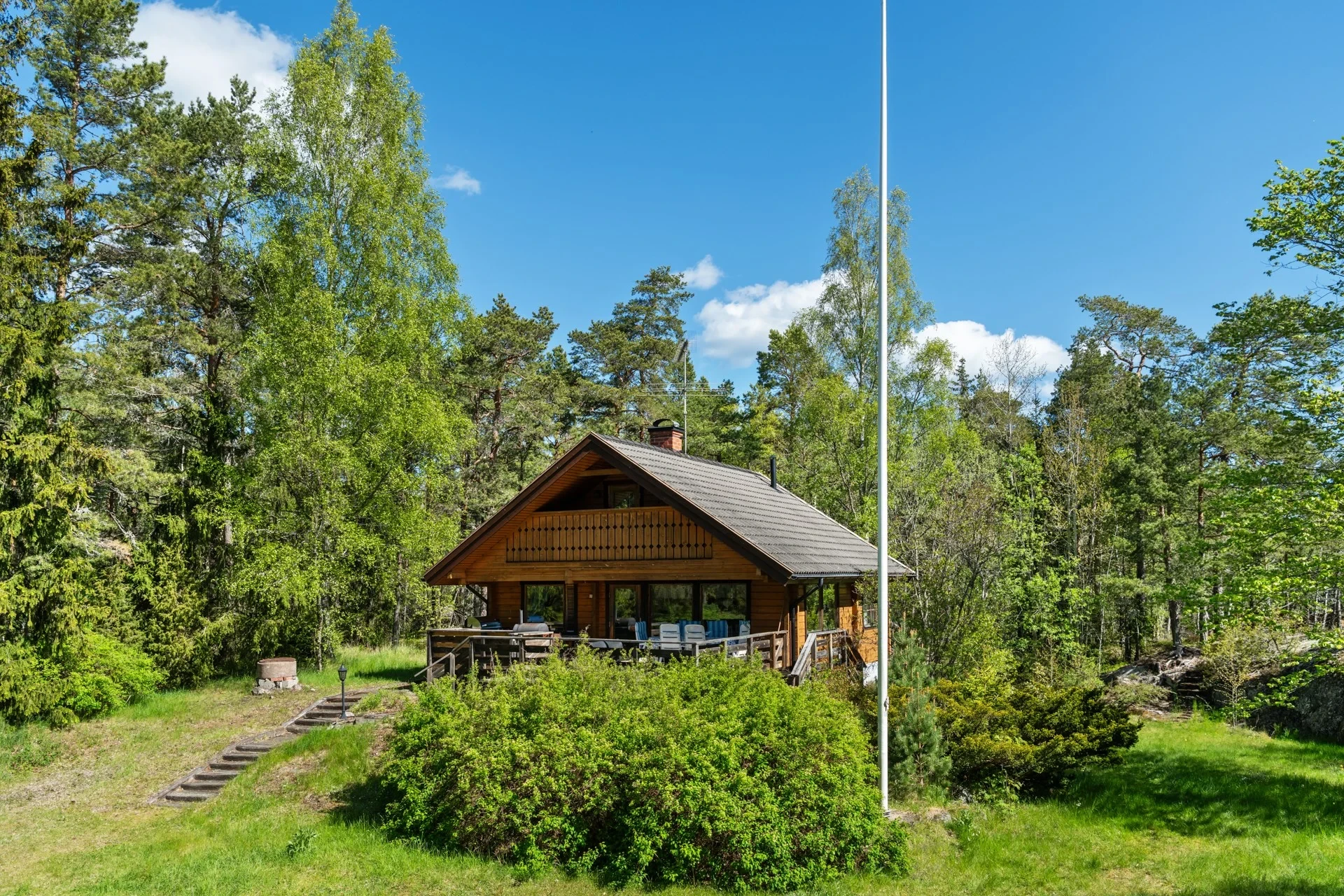 1½-plansfritidshus med absolut närhet till sandstrand och bad!
