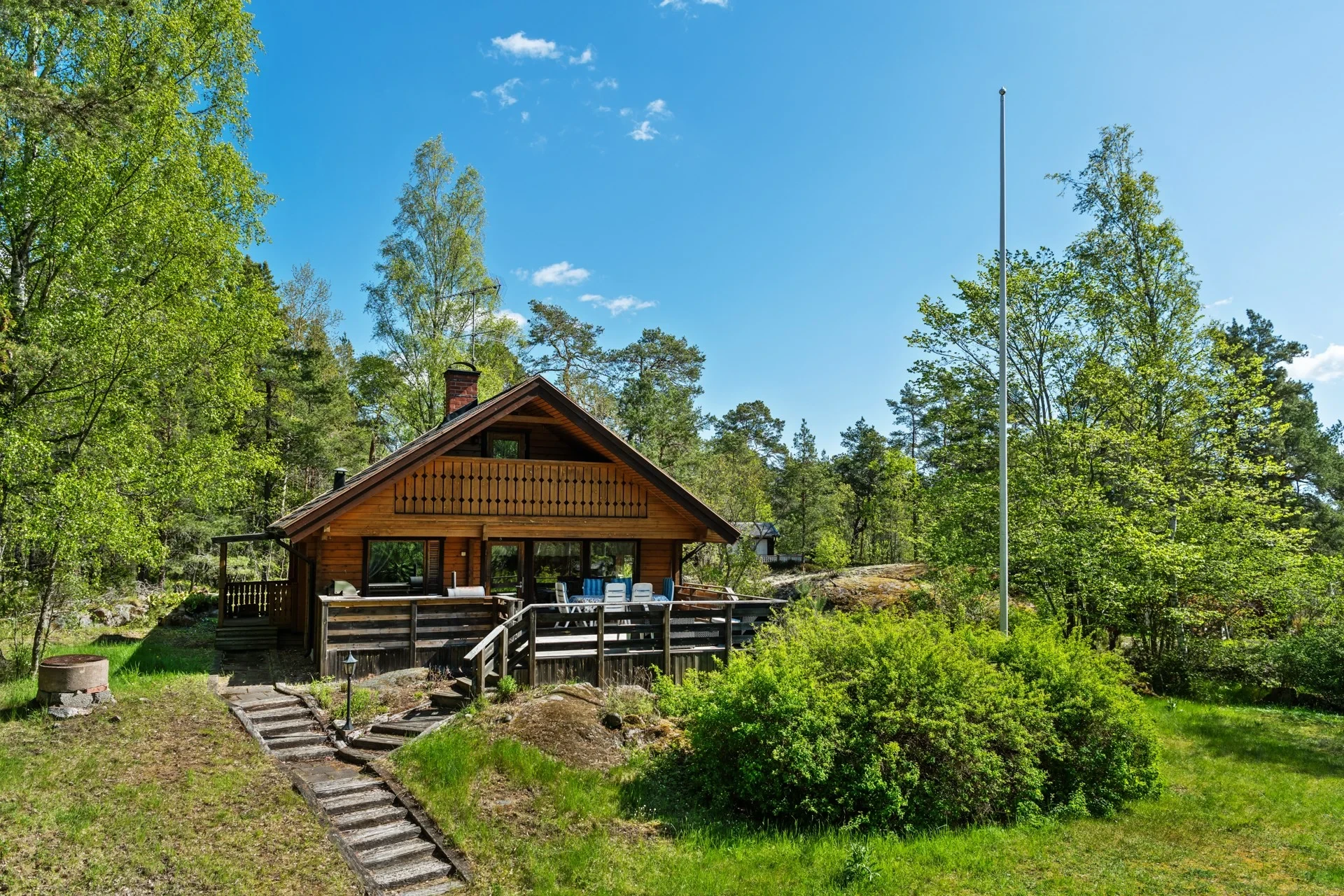 1½-plansfritidshus med absolut närhet till sandstrand och bad!