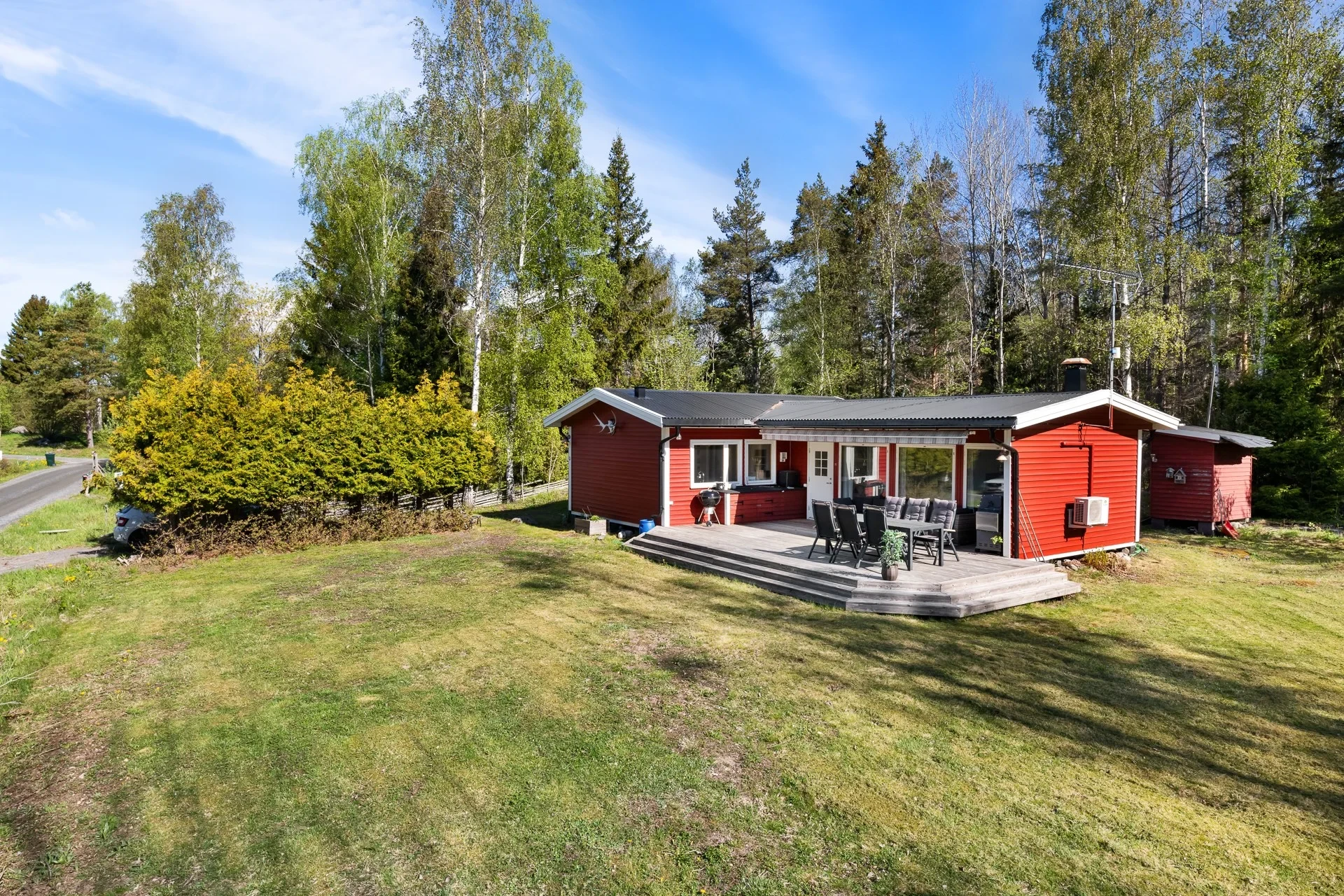 Välskött vinterbonat fritidshus med gäststuga och kommunalt V/A på Rådmansö!