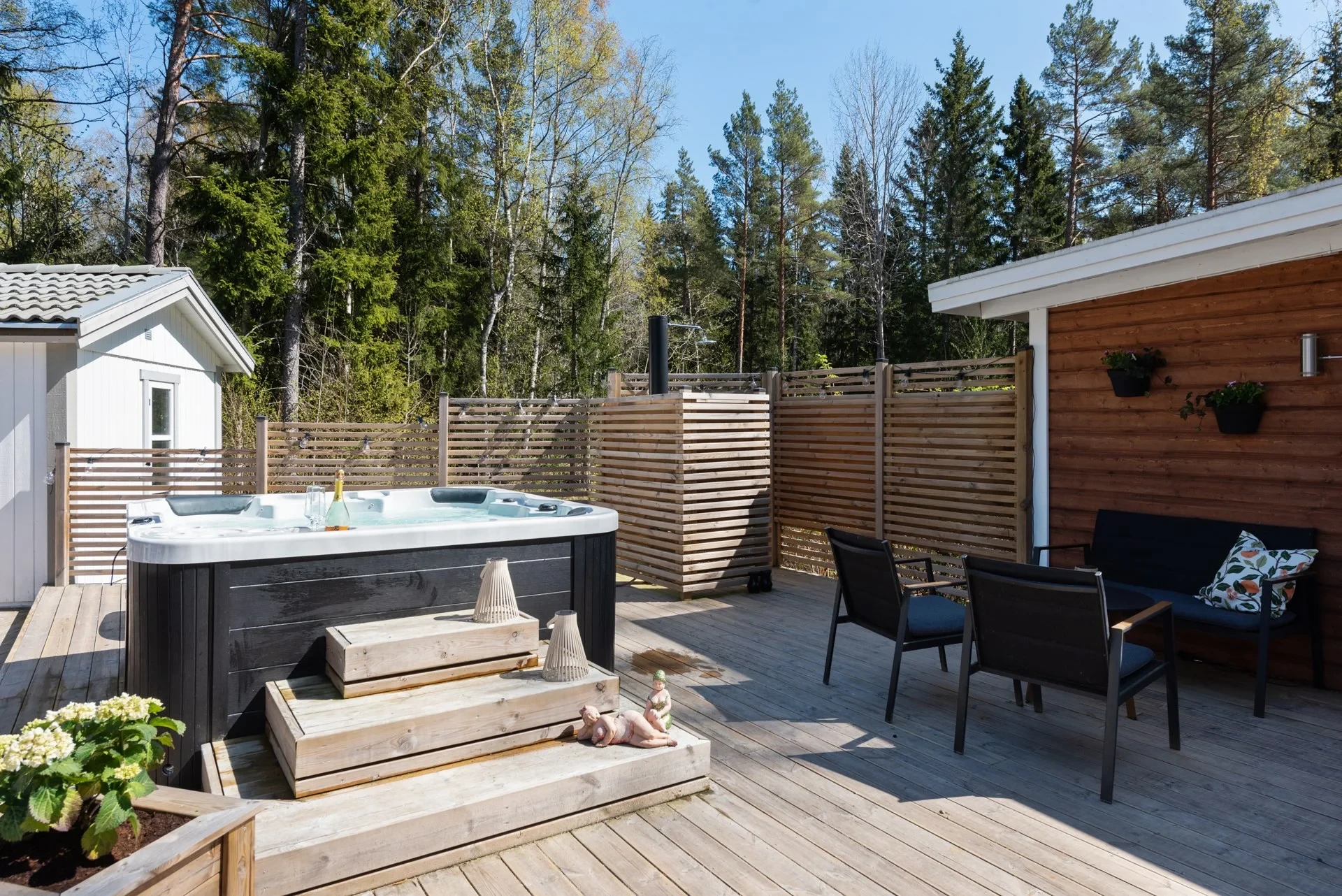 Modern enplanshus på Rådmansö med kommunalt V/A på hörntomt samt möjlighet till båtplats!